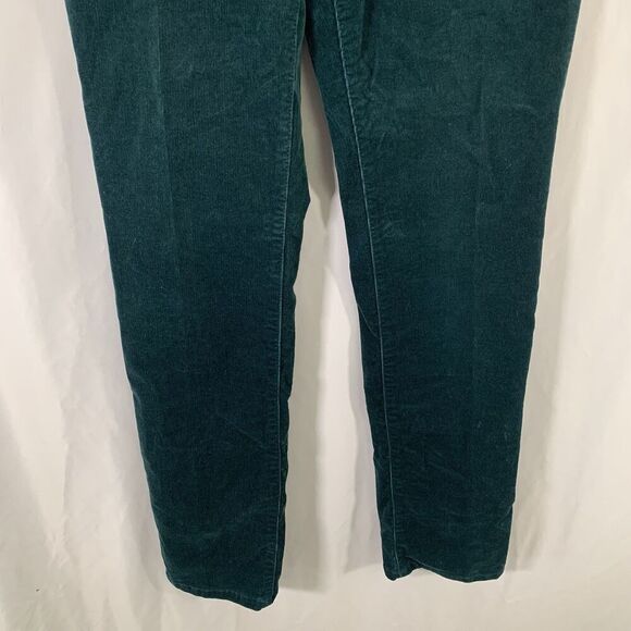 Chico's Corduroy Pants Women's 4 Green Soft Cotton Blend Pockets Mid Rise - Picture 3 of 10